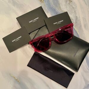 New Saint Laurent Sunglasses - branded case and cleaning cloth included